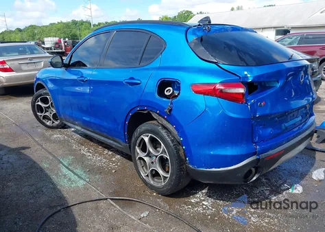 2018 Alfa Romeo Stelvio Ti Sport Awd from USA, damaged, VIN ZASFAKNN2J7B95719